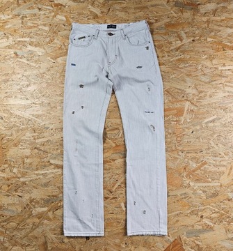 Spodnie Jeansowe ARMANI JEANS Designerskie Dżinsowe Slim 31