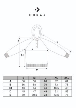 ТЕПЛАЯ ЖЕНСКАЯ УТЕПЛЕННАЯ ТОЛСТОВКА, БЕЖЕВАЯ, С КАПЮШОНОМ MORAJ - L