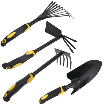 НАБОР САДОВЫХ ИНСТРУМЕНТОВ, ИЗ 4 ПРЕДМЕТОВ. ЛОПАТА МОТЫВА КОГТИ ДЛЯ САДА