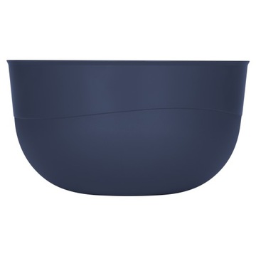 МИСКА КУХОННАЯ ПЛАСТИКОВАЯ ДЛЯ ЕДЫ С КРЫШКОЙ 1,2 Л, 16 СМ, ТЕМНО-СИНЯЯ.