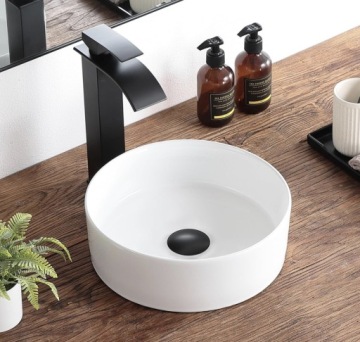 ПРОБКА ДЛЯ РАКОВИНЫ CLICK-CLACK ЧЕРНАЯ КЕРАМИЧЕСКАЯ БЕЗ ПЕРЕЛИВА