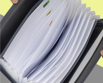 Папка для документов складная с 13 отделениями Biwuar