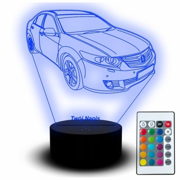 Lampka Nocna Led Na Biurko Honda Accord VIII 8 Samochód Auto Dla Fana Pilot