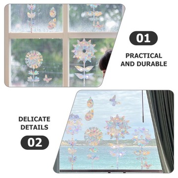 1 комплект наклеек на окна Sun Catcher для предотвращения столкновений