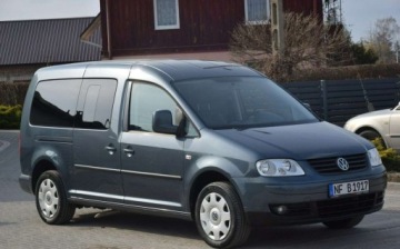 Volkswagen Caddy III Furgon 1.6 102KM 2010 Volkswagen Caddy 1.6B MPI Maxi Rampa Dla Niepelnosprawnych 135 TYS KM Spro