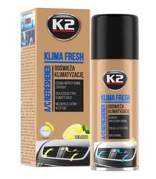 K2 KLIMA FRESH LEMON 150 Odgrzybiacz klimatyzacji