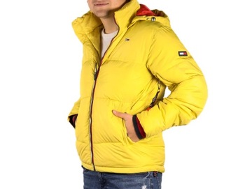 Kurtka męska zimowa pikowana Tommy Jeans yellow