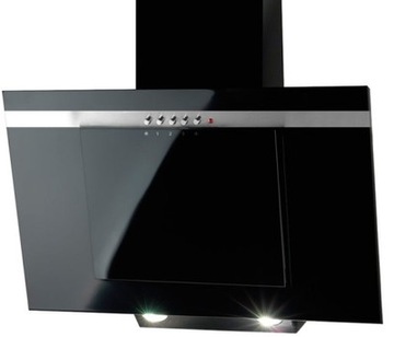 Okap Akpo NERO line 60 czarny GLASS tur 450 + redukcja