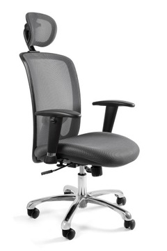Krzesło Ergonomiczne EXPANDER Szare Fotel Obrotowe