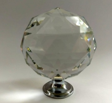 ХРУСТАЛЬНАЯ МЕБЕЛЬНАЯ РУЧКА, ХРОМИРОВАННАЯ РУЧКА, шарик 5см