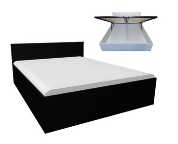 Łóżko VICTORIA LUX 160 rama metal czarne - kolory