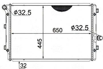 BEHR HELLA CHLADIČ MOTORU 1K0121251A