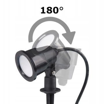 4 светодиодных САДОВЫХ ПРОЖЕКТОРА 7 Вт 230 В С НАЗЕМНЫМ ПРИВОДОМ