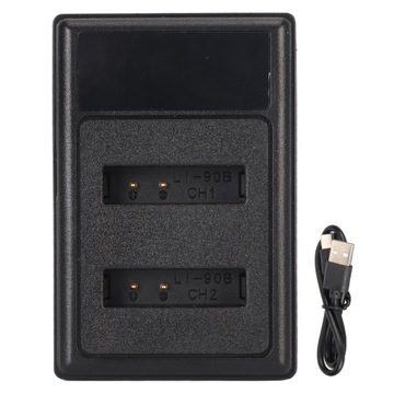 Li 90B DB110 Зарядное устройство для камеры с двумя USB-портами