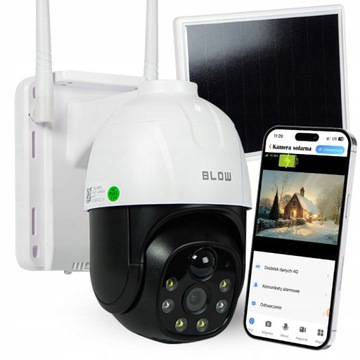 Kamera BLOW 4G PTZ 3MP Solar z akumulatorem 8W Detekcja ruchu powiadomienia