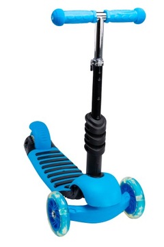 ТРЕХКОЛЕСНЫЙ САМОКАТ BIEDRONKA 3в1 Синий ДЛЯ РЕБЕНКА