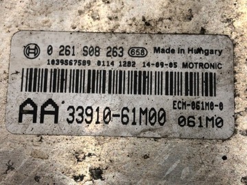JEDNOTKA MOTORU SUZUKI SX4 33910-61M00 1.6 120KM ŘÍZENÍ MODUL