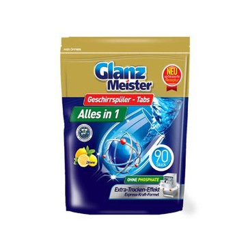 GlanzMeister tabletki do zmywarki 90 szt. Doypack