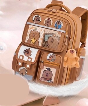 PLECAK KAPIBARA SZKOLNY TORNISTER MASKOTKA DLA DZIECI DO SZKOŁY BE CAPIBARA