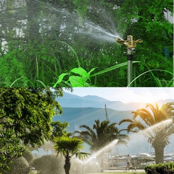 Пульсирующий садовый дождеватель METAL, вращающийся на 360 градусов.