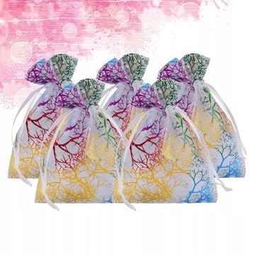 20шт. Мешочки из органзы на шнурке для ювелирных изделий в подарок