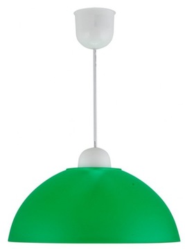 Klasyczna lampa wisząca zielona półkula MIKA
