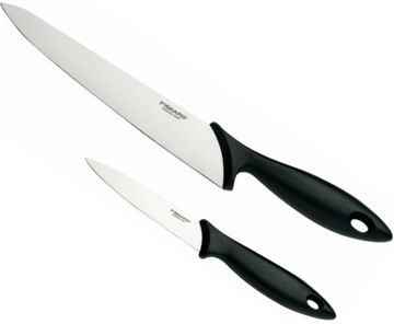 NÓŻ FISKARS KUCHENNY ZESTAW 2szt OBIERAK 11cm i UNIWERSALNY 21cm ZMYWARKA