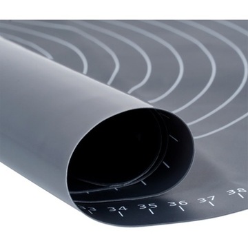 Большая СИЛИКОНОВАЯ ДОСКА для теста, кухонный коврик, выпечка, раскатка, 64 см