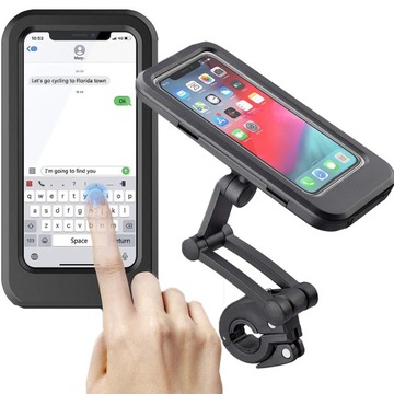 ДЕРЖАТЕЛЬ ТЕЛЕФОНА ДЛЯ ВЕЛОСИПЕДА, МОТОЦИКЛА, УСТАНОВЛЕННЫЙ НА РУЛЕ ВЕЛОСИПЕДА, СТАБИЛЬНЫЙ