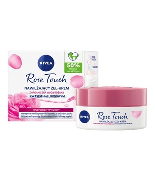 Żel krem do twarzy NIVEA Rose Touch nawilżający