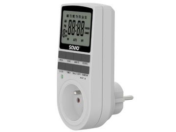 Таймер включения/выключения по расписанию 7 дней LCD SAVIO AE-03