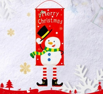 БАННЕР подвесное украшение Рождественский кулон украшение для окна, двери, витрины 1 м