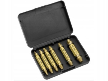 ВИНТОВЫЕ ЭКСТРАКТОРЫ ДЛЯ СЛОМАННЫХ ШТИФТОВ 6 ШТ.