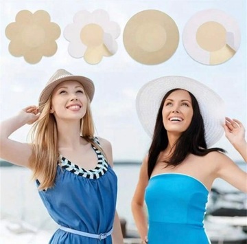 НАКЛЕЙКИ, НАКЛАДКИ НА СОСКИ, ГРУДЬЯ, ЧАСТИ НУТАЦИИ, 10 ШТ, КРУГЛЫЕ