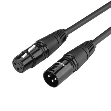 Przewód audio przedłużacz XLR żeński do XLR męski - 5m UGREEN 20712B