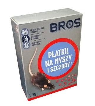 Bros PŁATKIL trutka na myszy i szczury płatki 1kg