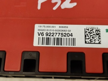 BMW 4 F32 KLIKA MÍNUS AKUMULÁTORU 922775204