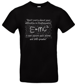 Koszulka dla Chemika Fizyka Naukowca Nauka E=mc2 Einstein X06 TU004 XL