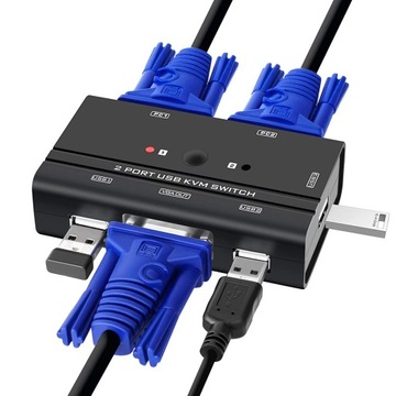 PRZEŁĄCZNIK KVM SWITCH 3XUSB VGA D-SUB