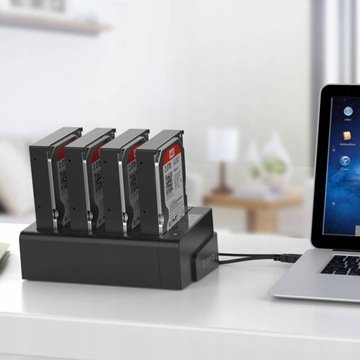 Док-станция Orico для HDD/SSD накопителей, 2,5''/3,5'', USB 3.0, SATA с функцией
