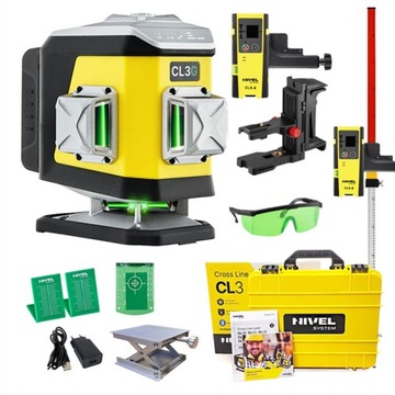NIVEL SYSTEM CL3G LASER ZIELONY DETEKTOR + ŁATA