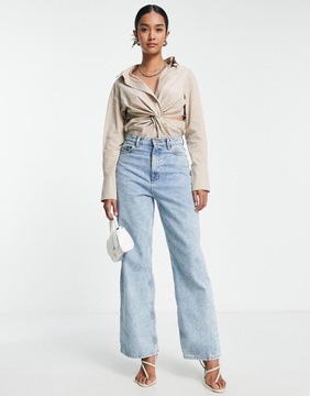 РУБАШКА TOPSHOP ТЕЛА С ПРОРЕЗНЫМ ВОРОТНИКОМ NT6 NG7__S