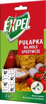 EXPEL PUŁAPKA NA MOLE SPOŻYWCZE DUŻY ROZMIAR 2 SZT