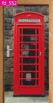 LONDON TELEPHONE budka telefonic OKLEINA NA DRZWI