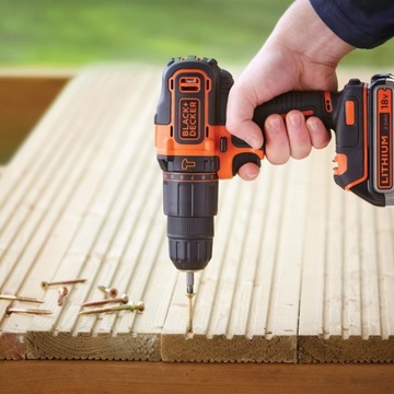 Black Decker Ударная дрель 18 В BDCHD18K1B2 2x 2 Ач + зарядное устройство