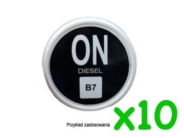 Zestaw naklejka ON B7 Diesel (olej napędowy 40mm)
