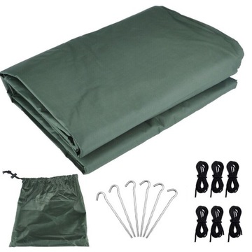 TARP PODŁOGA MOCNA PŁACHTA NAMIOT, 3X3M WODOODPORNY OCHRONA UV