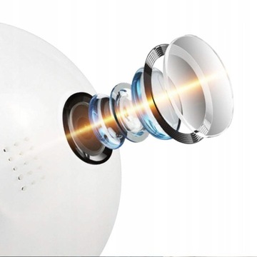 IP-камера Wi-Fi 360 для мониторинга со светодиодным звуком