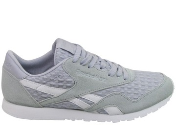 REEBOK CL NYLON SLIM CLASSIC LEATHER SZARE DAMSKIE