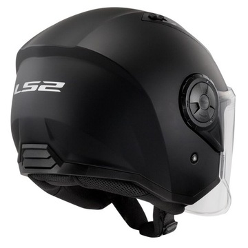OF616 KASK OTWARTY JET LS2 AIRFLOW II MATT BLACK CZARNY MATT L